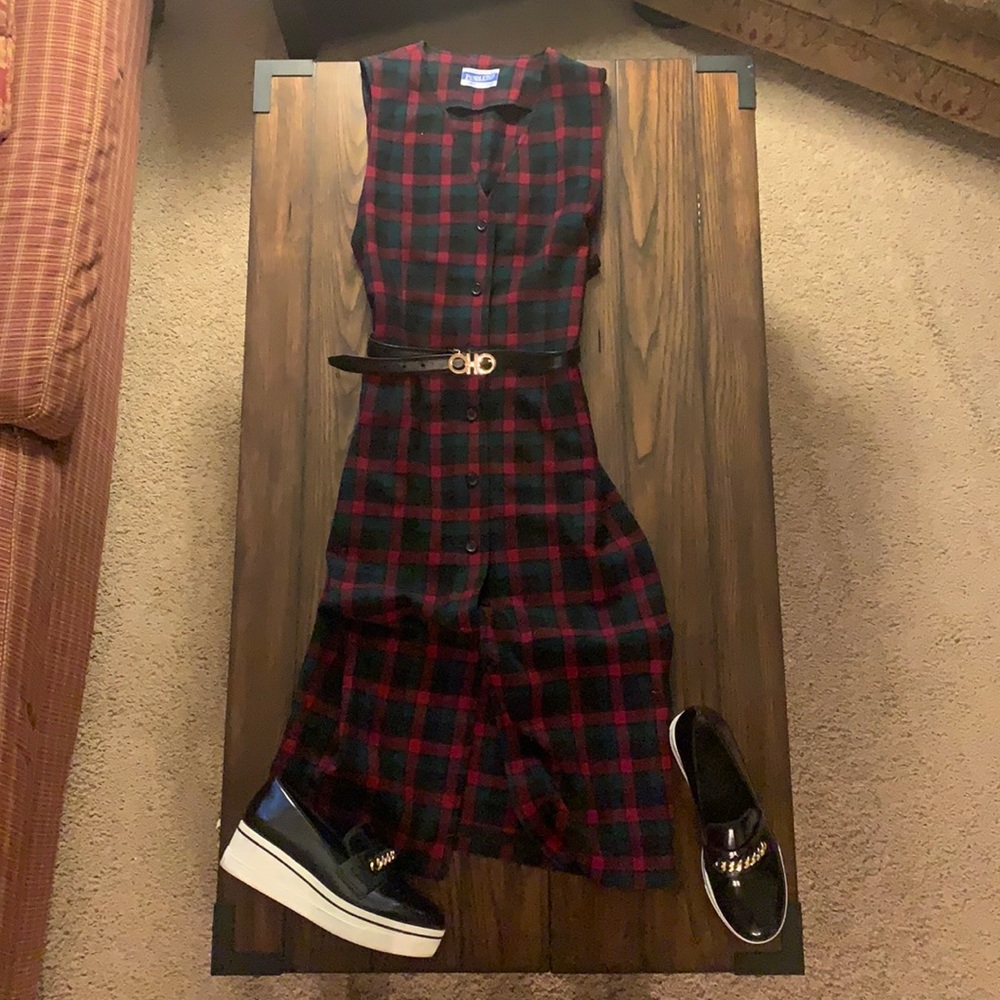 Pendleton Plaid Checks Vintage Mod Dress size 4-8